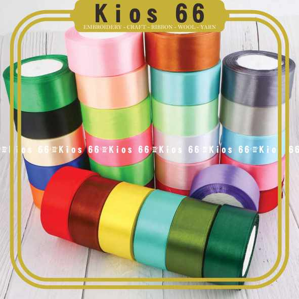 

Kios 66 - Pita Satin 4cm 1.5inch Pita Buket Bunga Hampers Parsel Kado