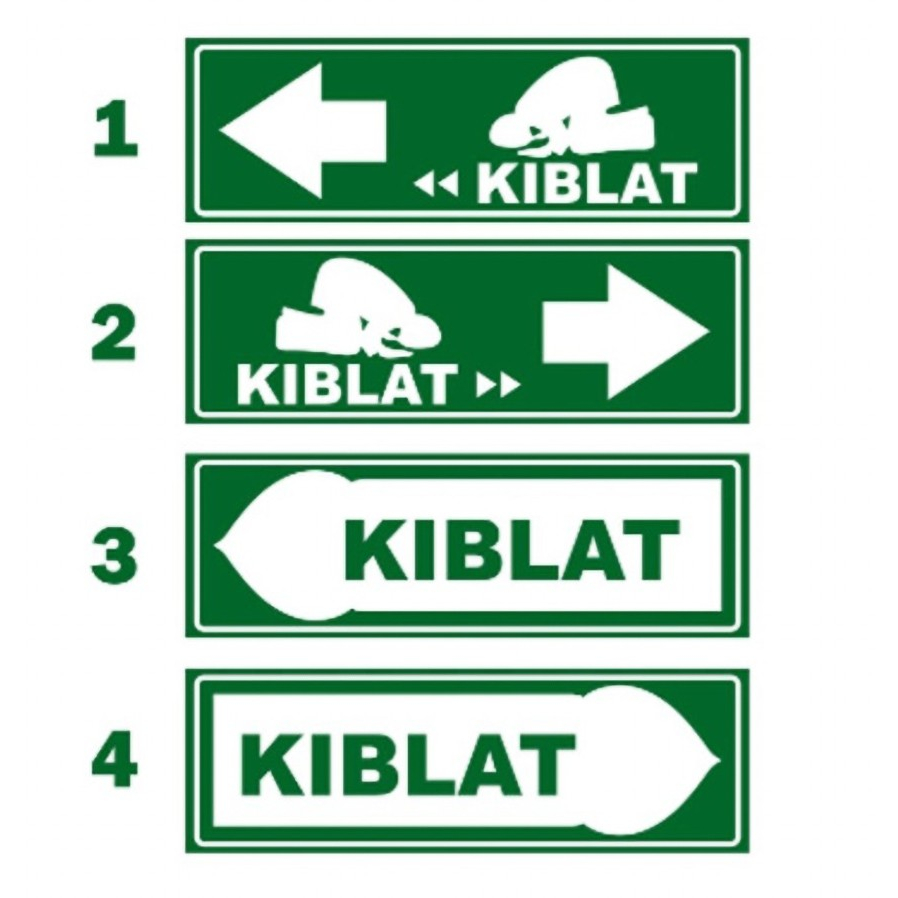 

Stiker cromo ARAH KIBLAT SHOLAT uk 7x20cm