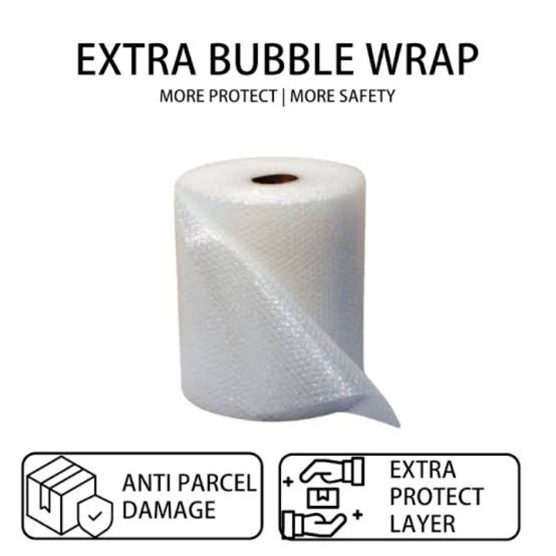 

Extra Bubble Wrap Untuk Tambahan Packing supaya lebih aman