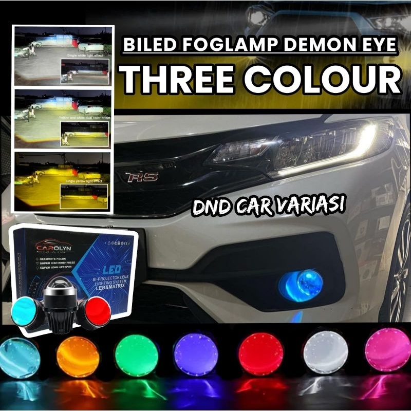 FOGLAMP BILED DEMON EYES Q8 Q3 INNOVA VRZ REBORN JAZZ VIOS YARIS EXPANDER PAJERO MIRAGE OUTLANDER BR
