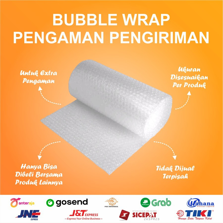 

Extra Bubble Wrap PER ITEM , Tambahan Bubble Wrap , Extra Pengaman