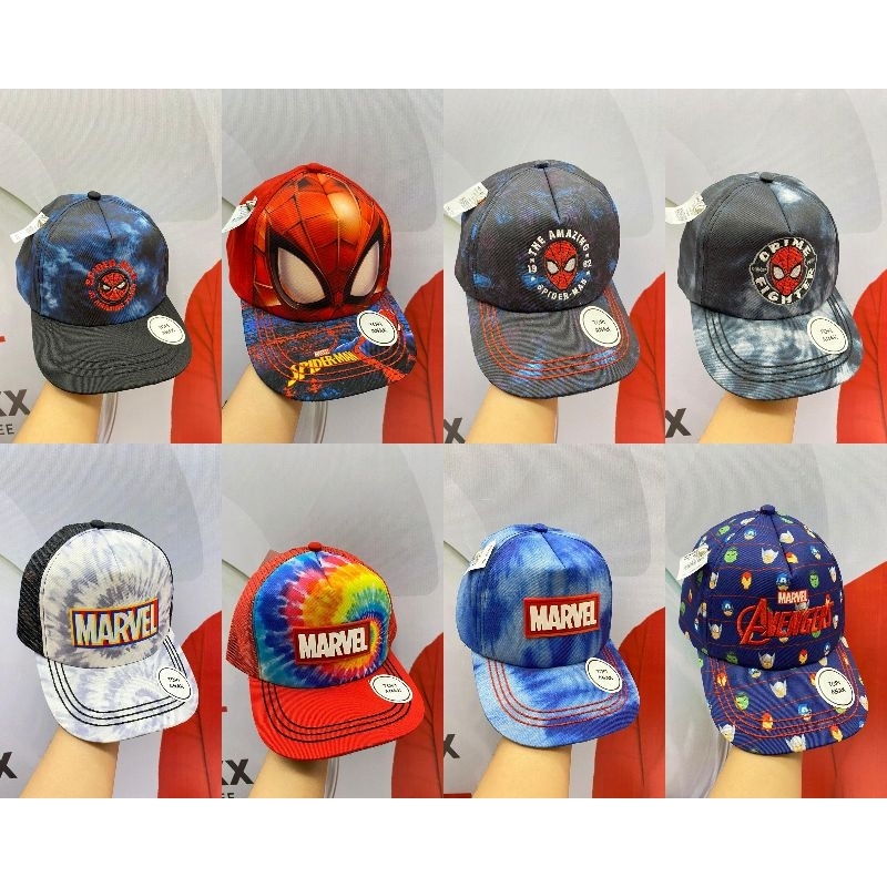 Topi anak karakter Spiderman original matahari dept.store