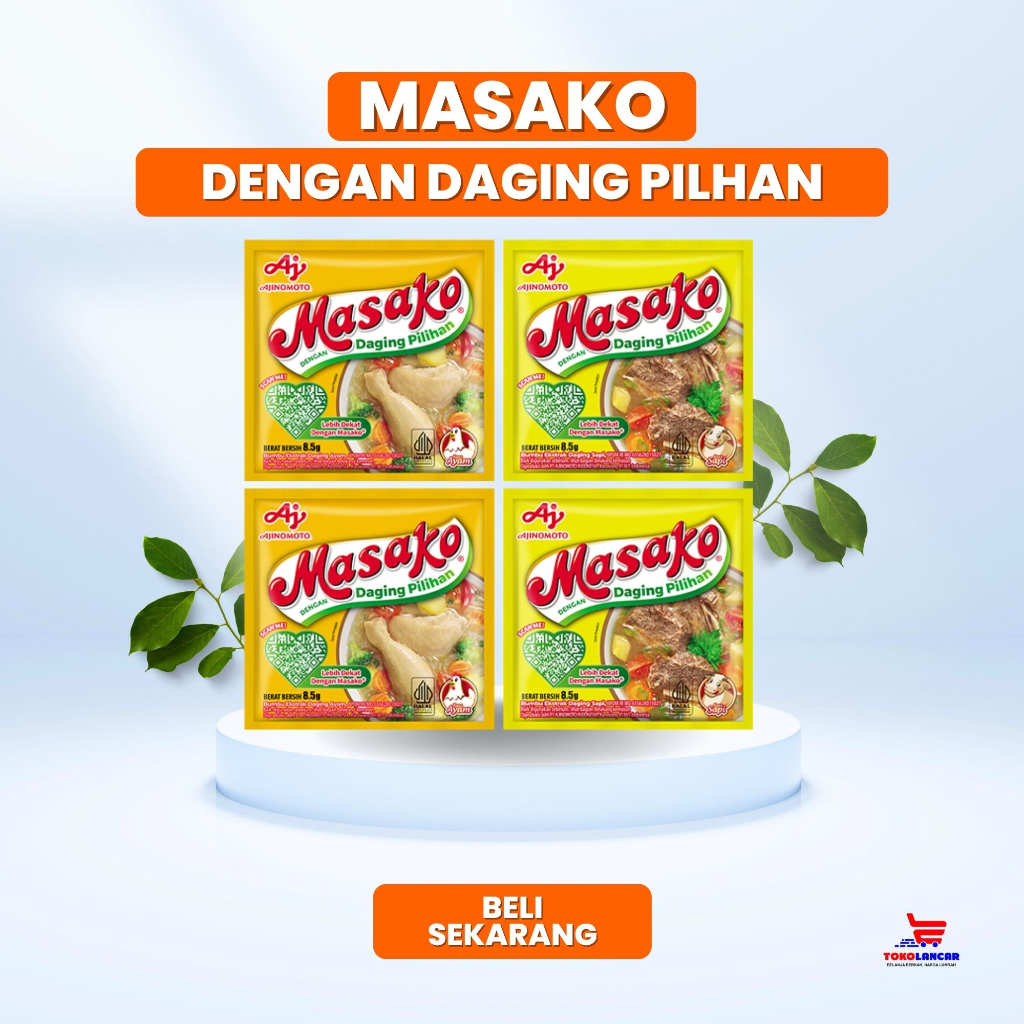 

MASAKO BUMBU KALDU PENYEDAP RASA 8.5gr (12 Pcs)