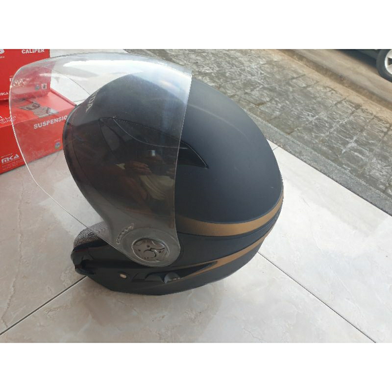helm original honda double visor