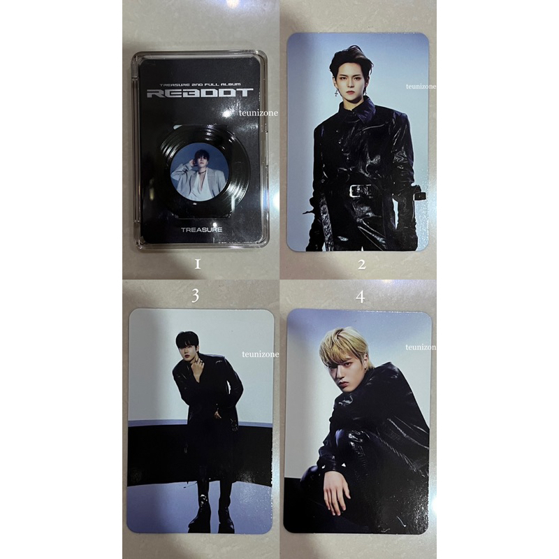 TREASURE REBOOT ALBUM YG TAG ONYX VER LP PHOTOCARD