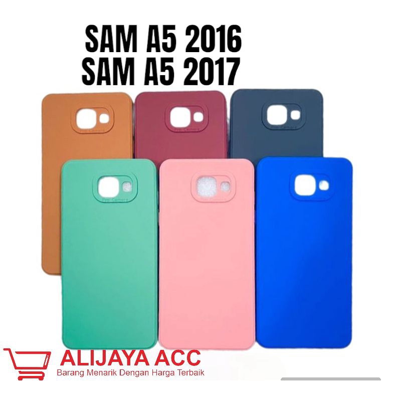 Softcase/Case silikon pro camera hp Samsung A5-10 2016/A5-20 2017 Case Macaron full color bahan lent