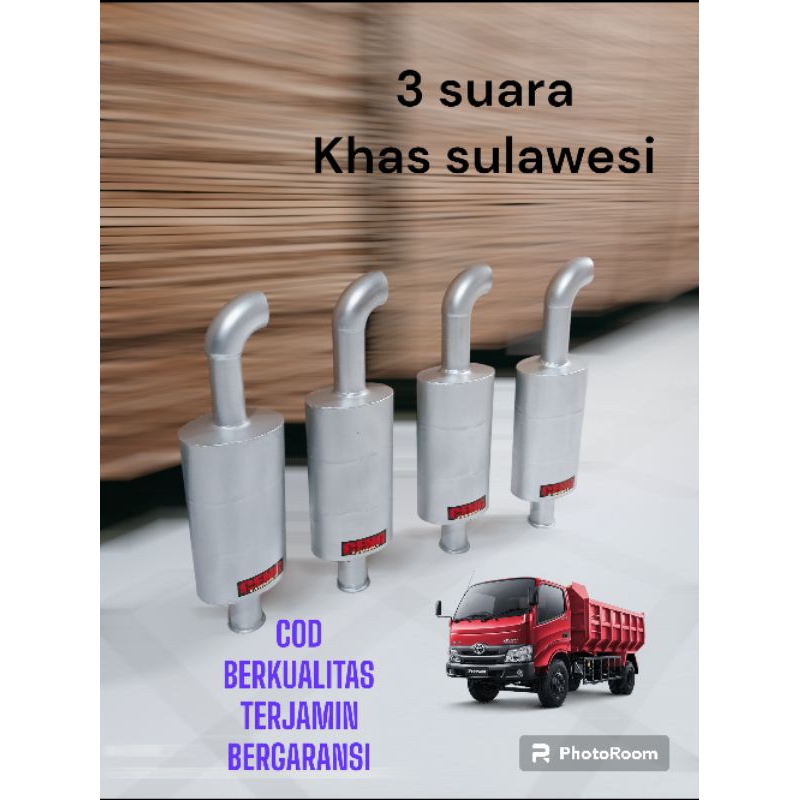 KNALPOT TRUK 3 SUARA bunyi bas