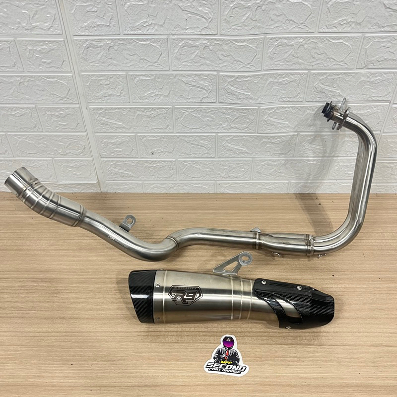 knalpot r9 h2 fullsistem ninja 250 fi old z250 original