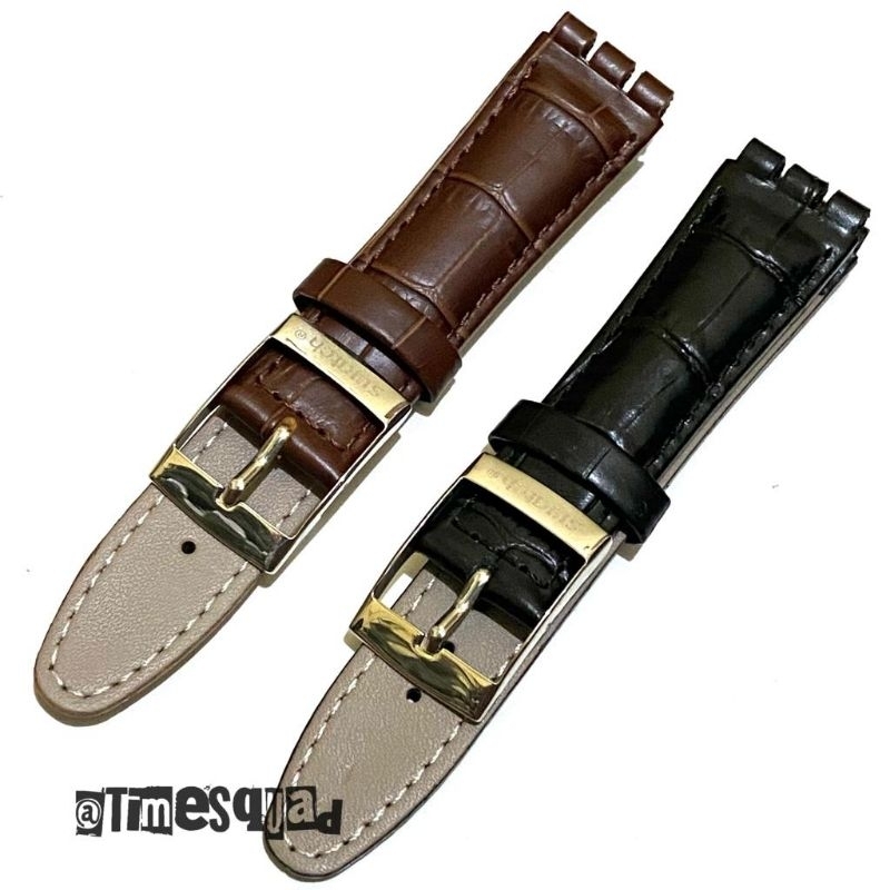 Strap Tali Jam Tangan Kulit SWATCH kulit asli