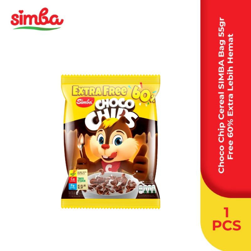 

Simba Chocochips Bag 55gr