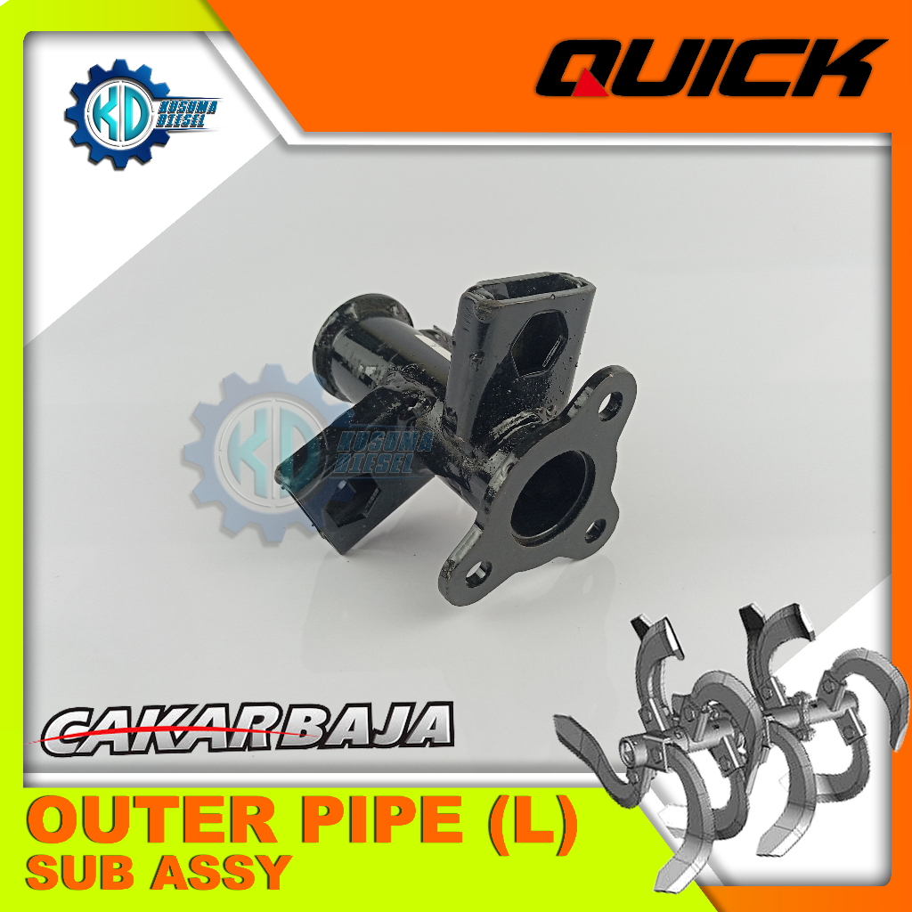 OUTER PIPE (L) SUB ASSY, CAKAR BAJA - AS ROTARY MAIN BLADE S CAKAR BAJA - BAGIAN LUAR - KIRI - SPARE