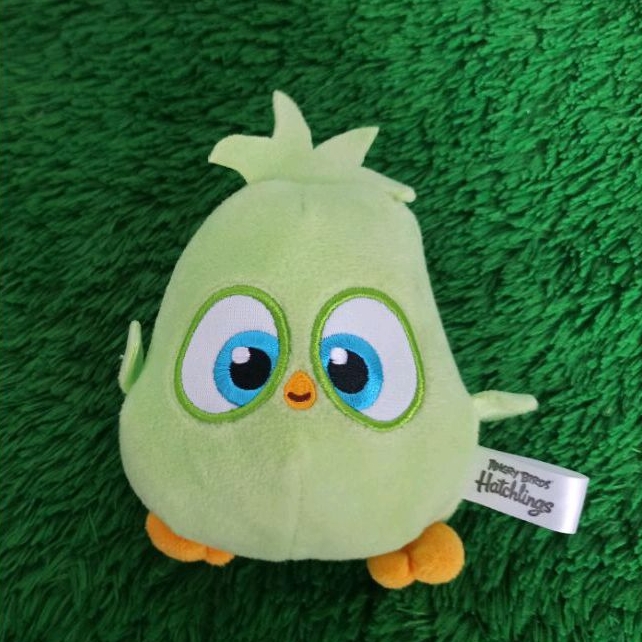 Boneka Gantungan Kunci Angry Bird Hatchlings Hijau (Preloved)