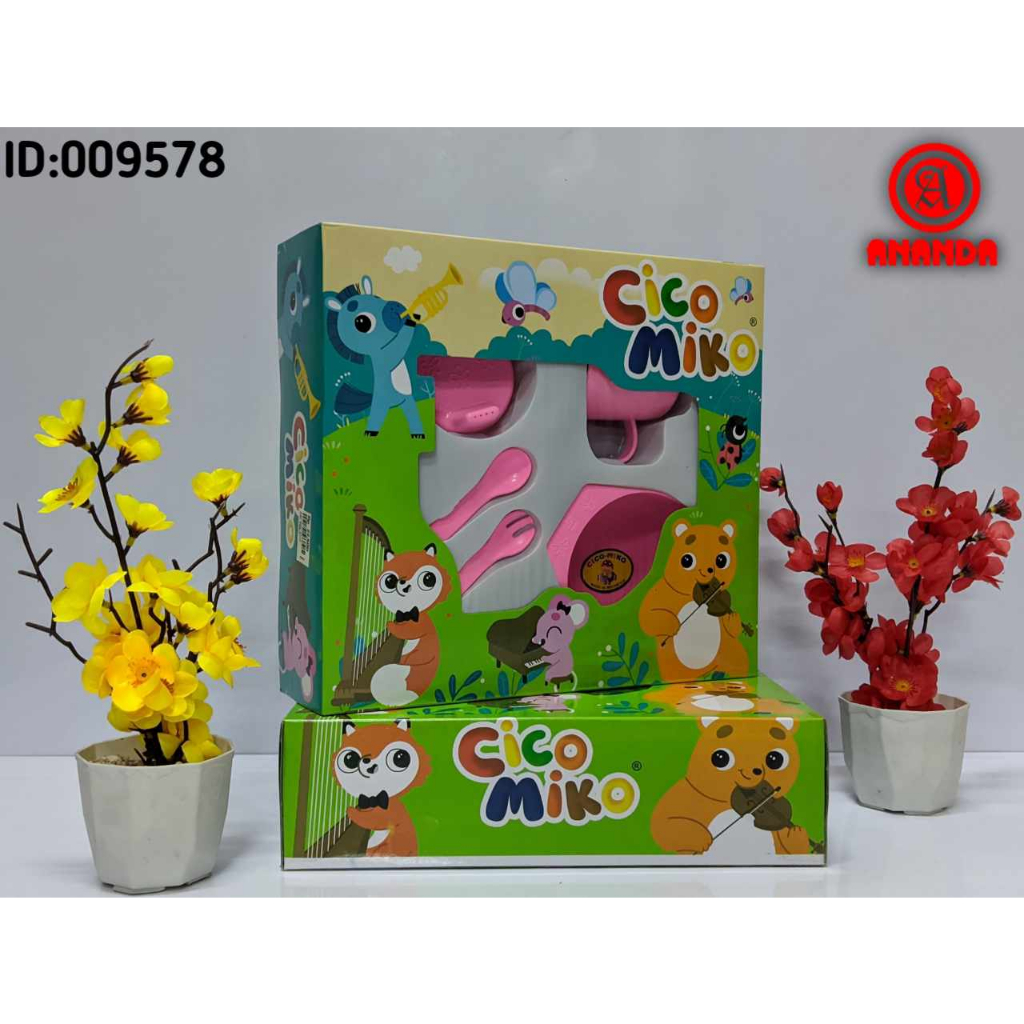 Feding Set Kum-Kum Ciko-Miko Kecil Alat Makan Bayi.