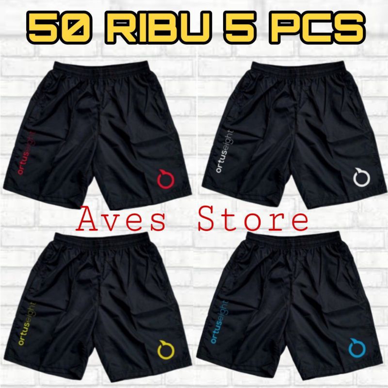 Celana Pendek Sport Pria Wanita Ortus Kolor Training Termurah 50 Ribu 5 Pcs