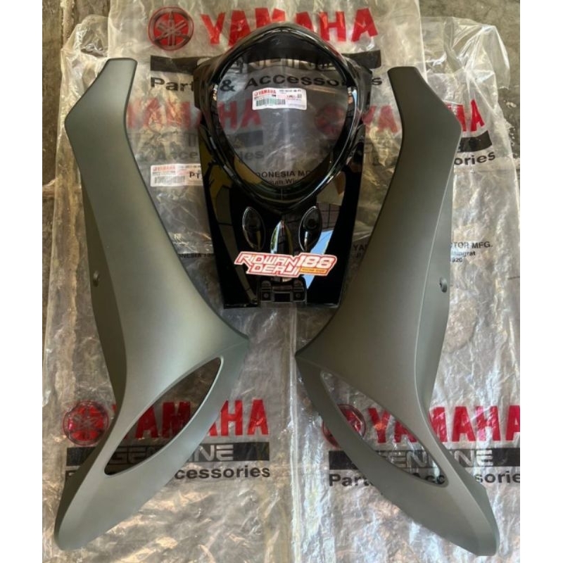 PAKET BODY DEPAN FINO FI 125 ABU HITAM ORIGINAL