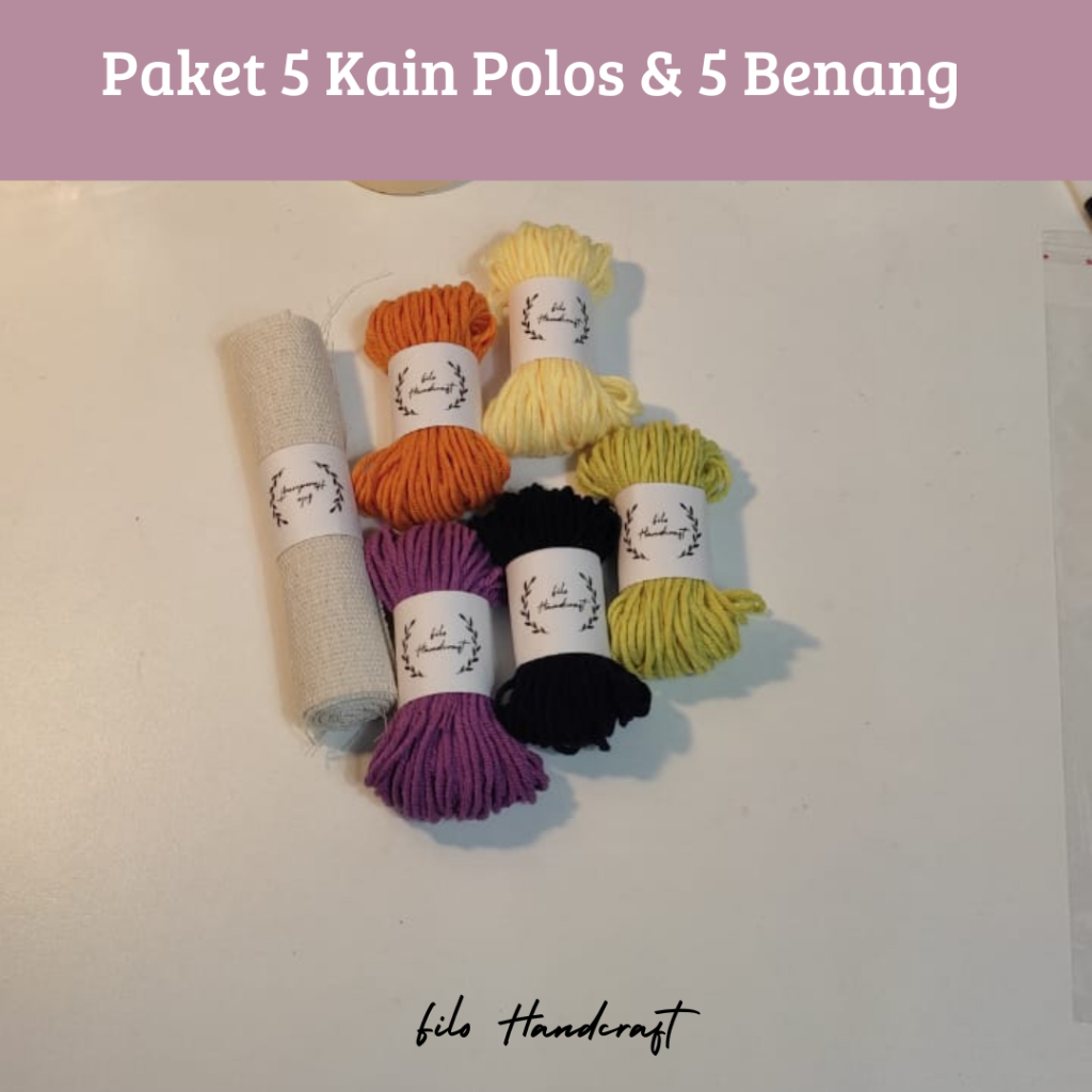 Kain Punch Needle 5Lembar