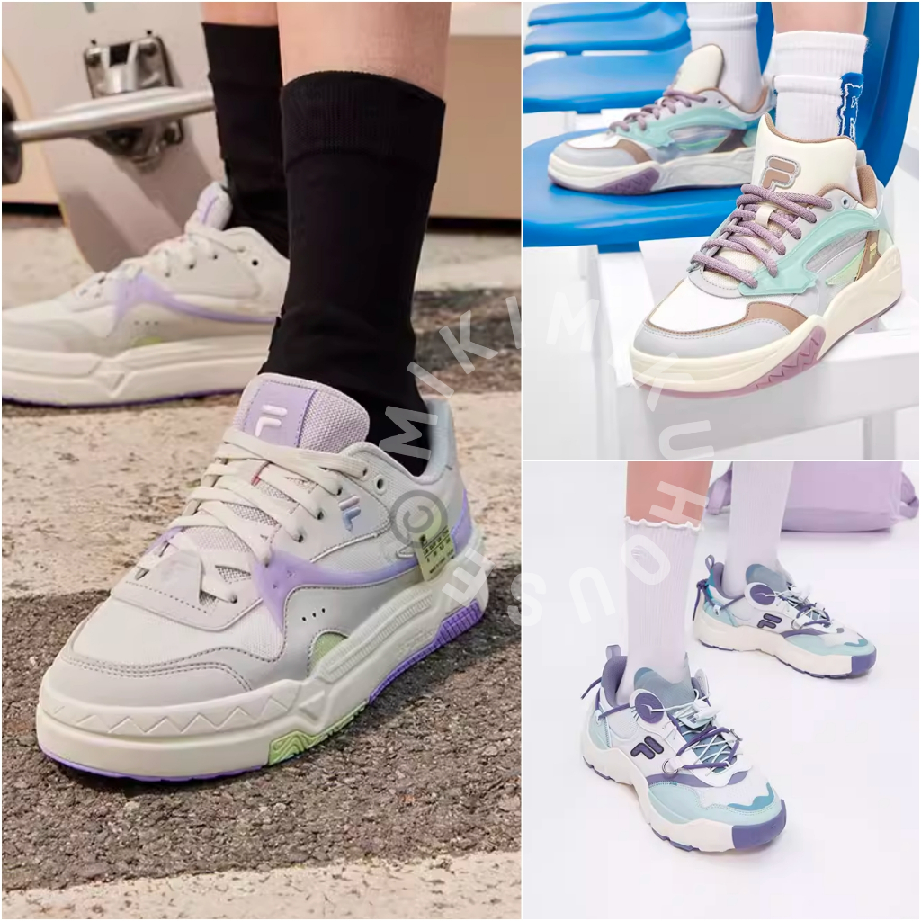 LIMITED DESIGN FILA FUSION SNEAKERS SNEAKER SEPATU OFFICIAL BONE KOREA KOREAN FASHION STYLE