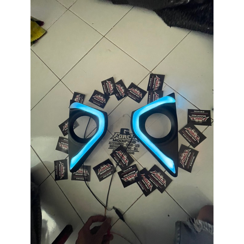Cover foglamp DRL all new avanza 2019 custom DRL