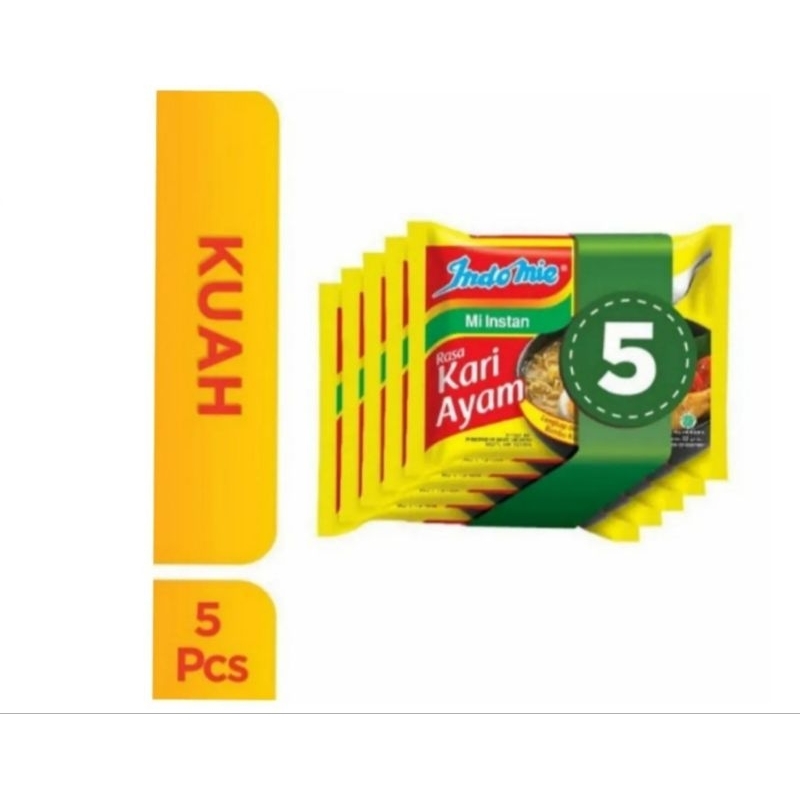 

INDOMIE Kuah Rasa Kari Ayam 5 Bungkus/Indomie Murah Kari Ayam 5 bungkus/ Indomie Kuah Kari Ayam 5 Bungkus
