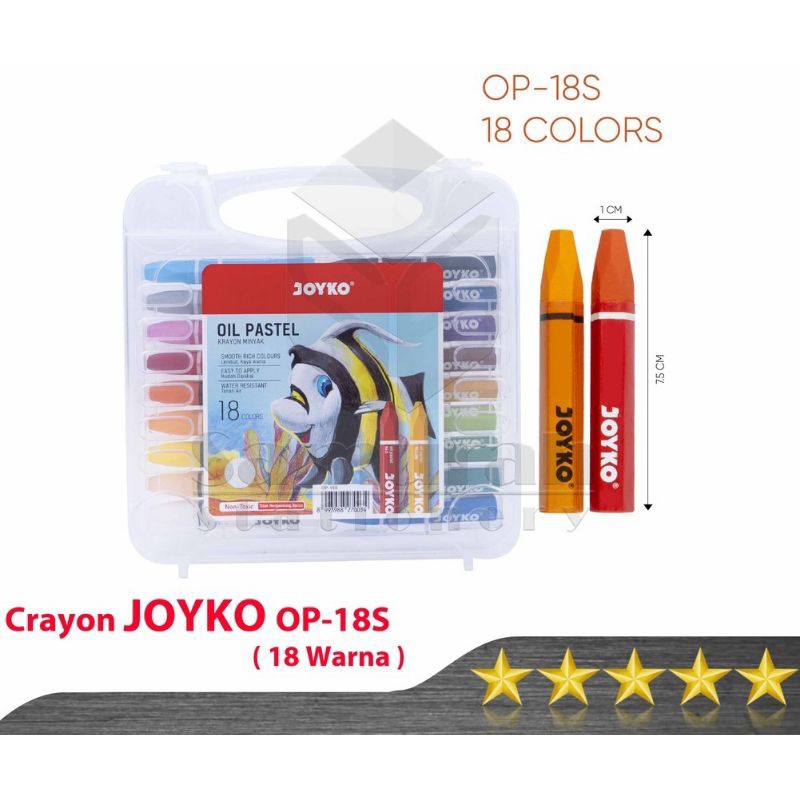 

KRAYON / CRAYON JOYKO 18 Warna