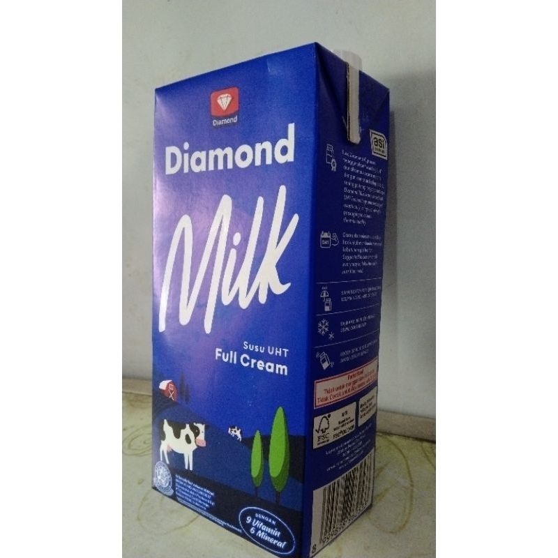 

Susu Cair UHT Diamond, Susu Cair Full Cream Plain 1liter