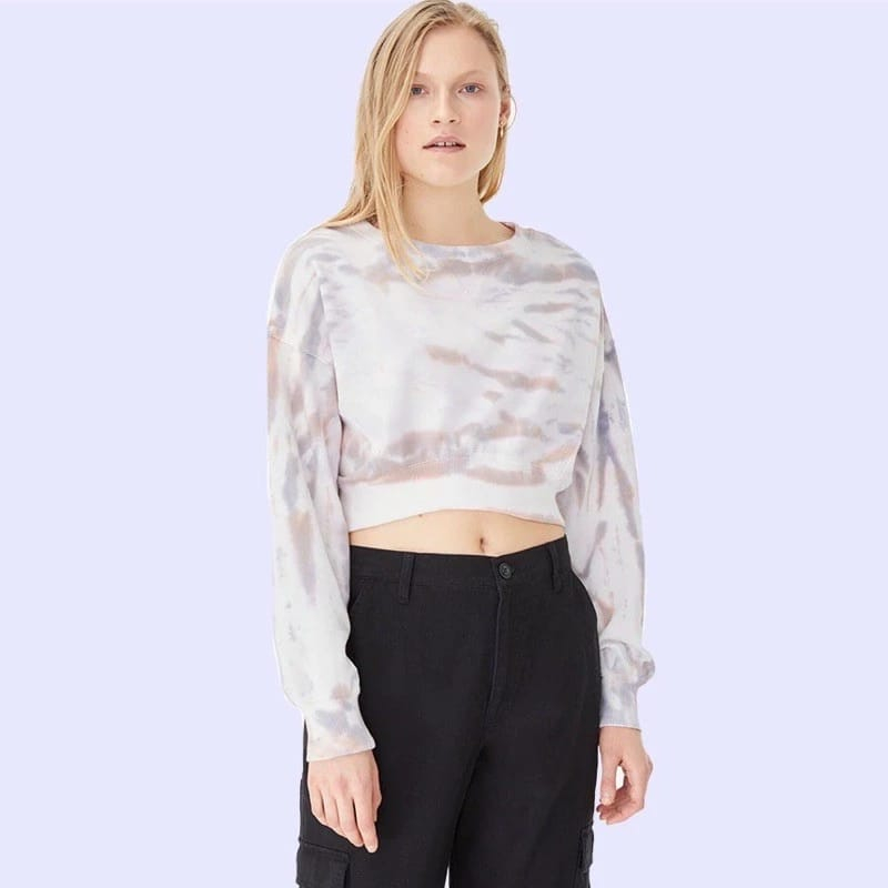 sweater crop aeropostale tie dye original termurah