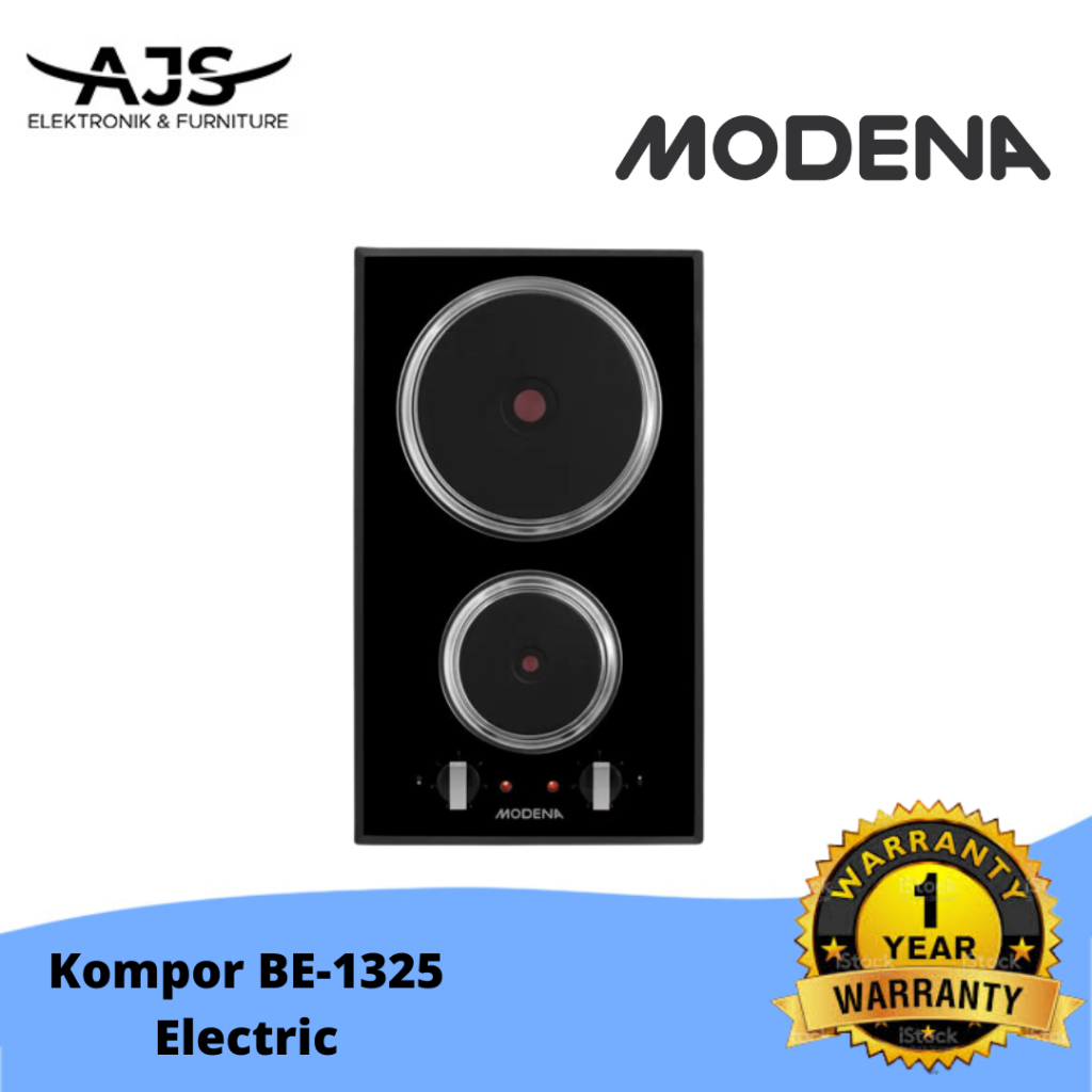 Modena Kompor Listrik Tanam BE 1325 / BE1325 - 2 tungku