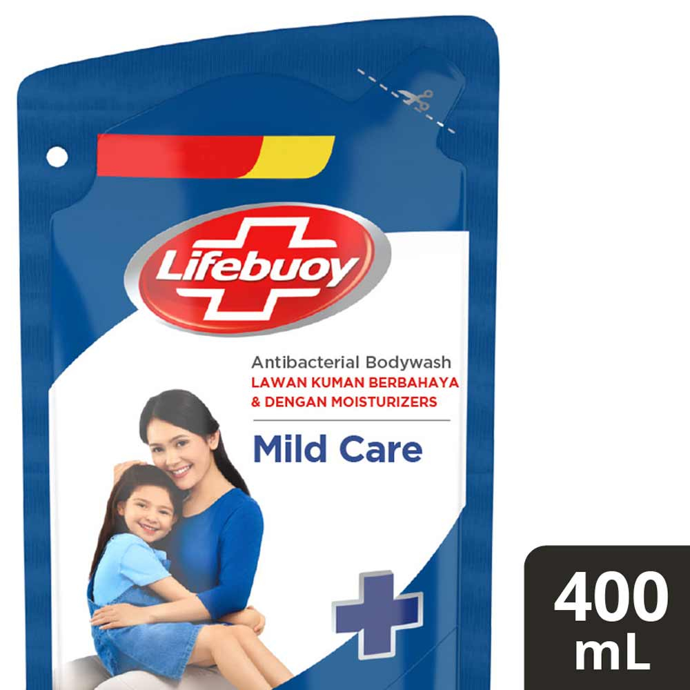 Lifebuoy Sabun Mandi Cair Mild Care BIRU TUA 400Ml