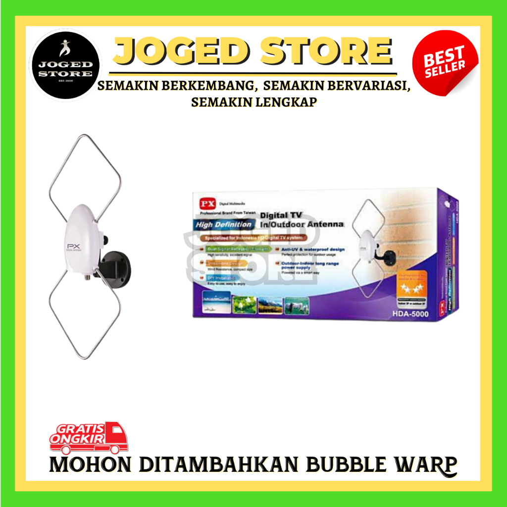 Antena Tv PX HDA-5600 HD | Antena Digital Multimedia TV In Outdoor Antena DVBT2 | Antena Tv