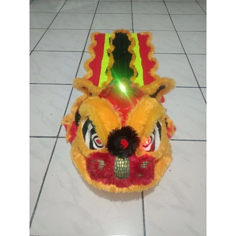 Barongsai Mini warna oranye untuk anak 5-12 tahun