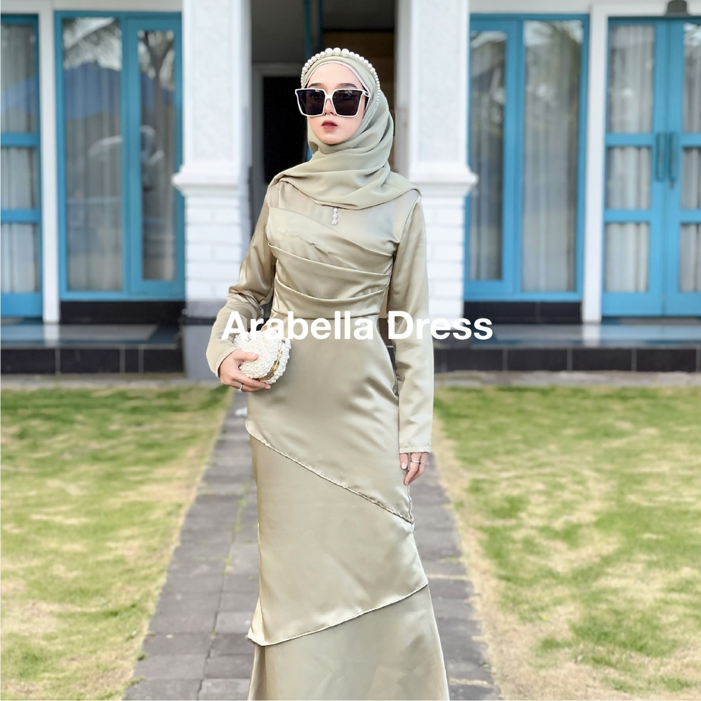 Arabella Dress Termurah Dress Simple Dan Elegan Fashion Muslimah Terbaru Gamis Lebaran Terbaru