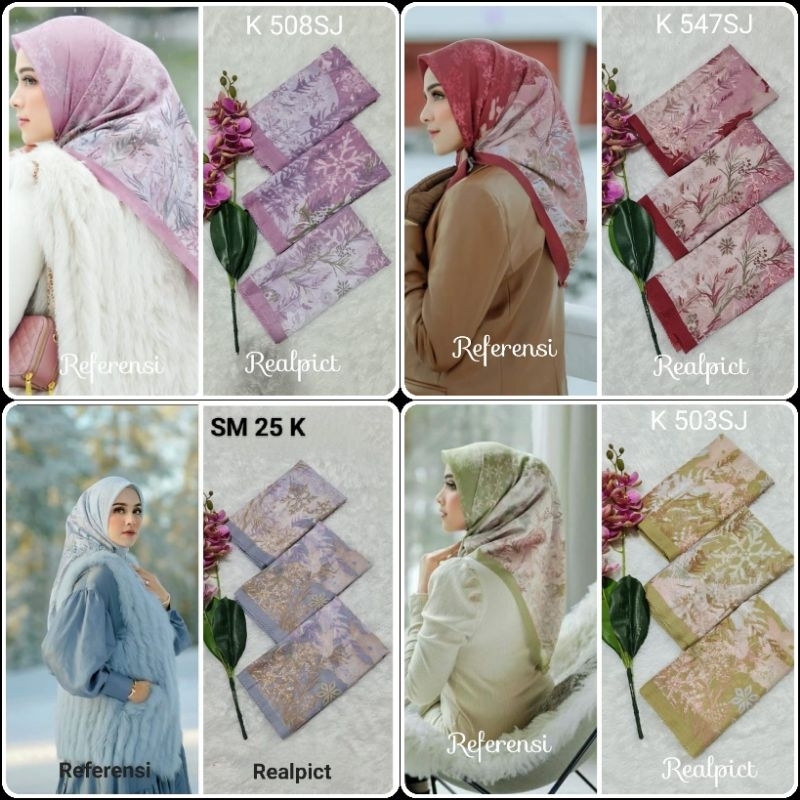 Jilbab segiempat voal motif lasercut hijab motif premium (harga grosir)