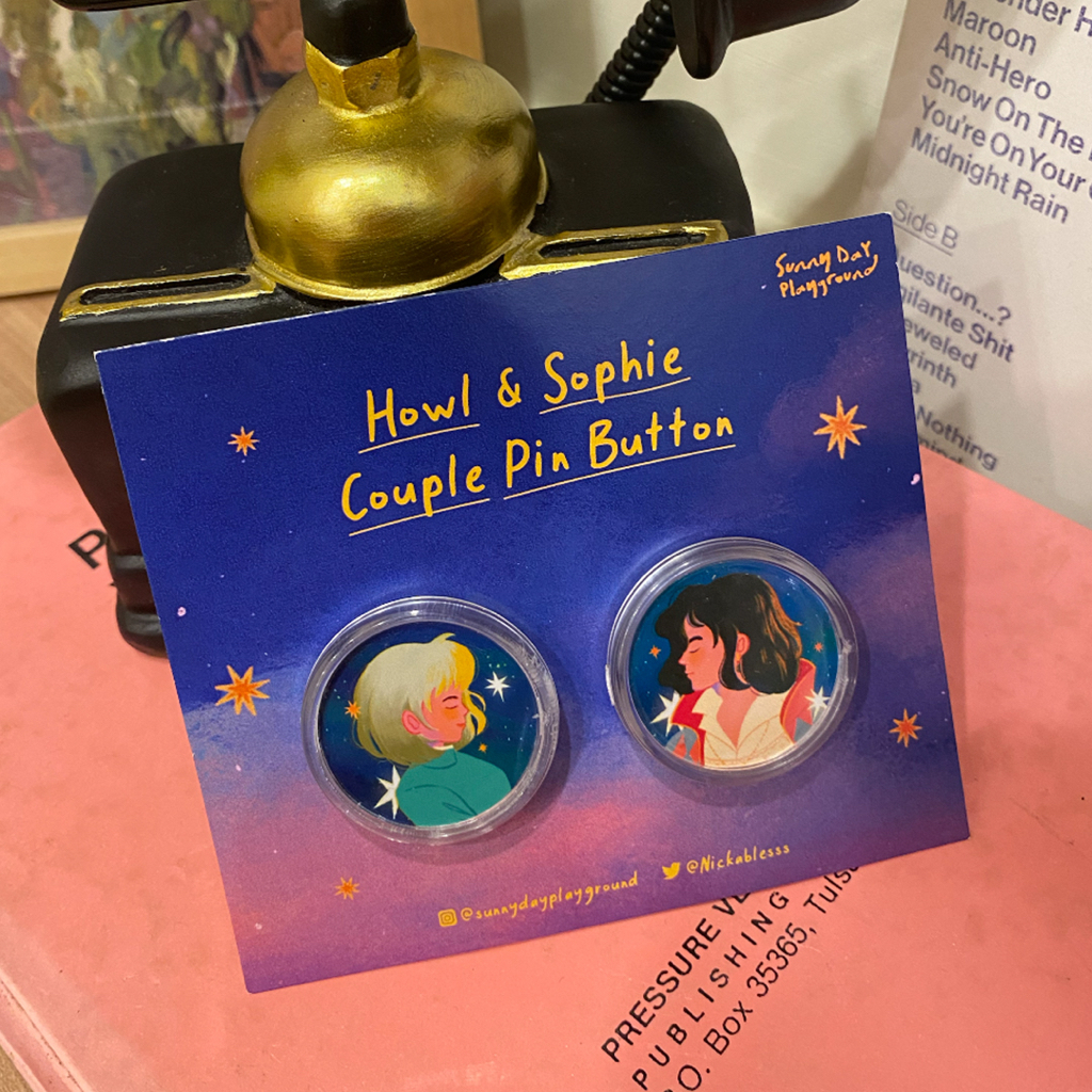 Ghibli Couple Pin