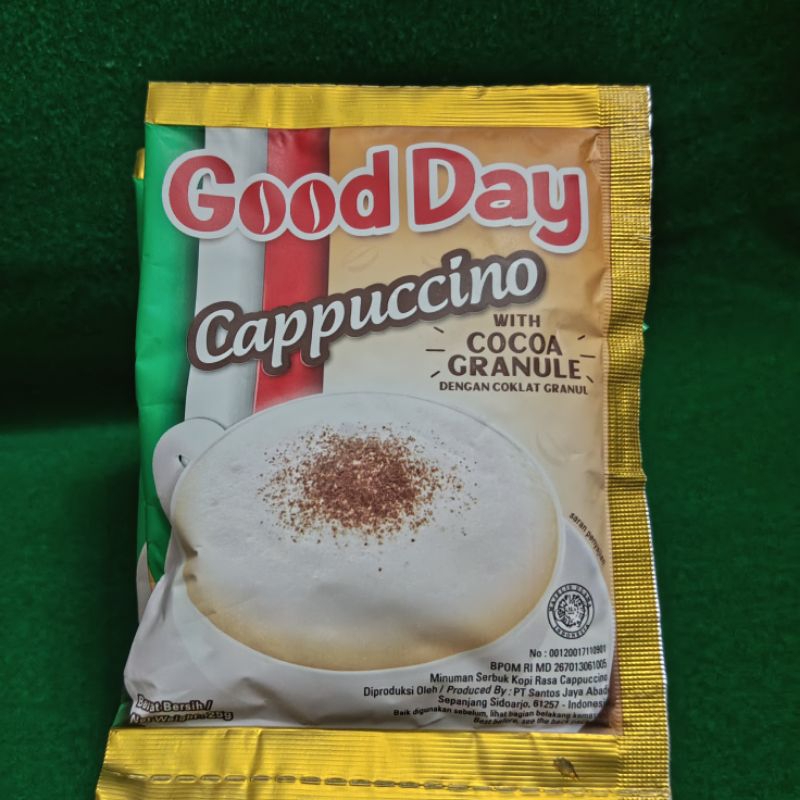 

GOOD DAY CAPPUCCINO 25gr | GoodDay Cappucino Capucino 25gr 1 Pcs