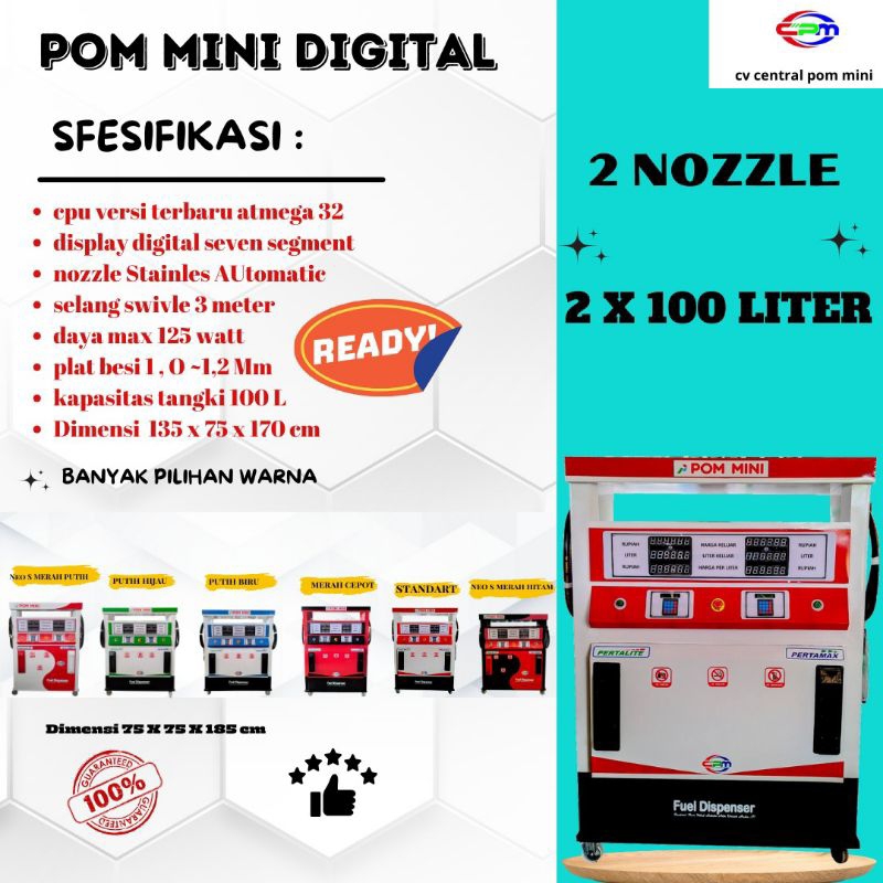Pom mini 2 nozzel 100 liter standar