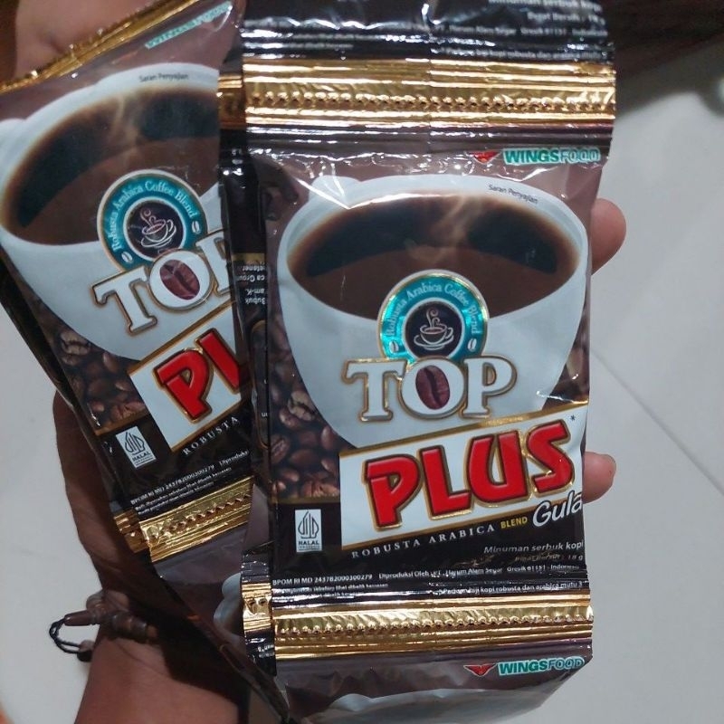 

TOP PLUS KOPI 1 RENCENG ISI 10X18GR
