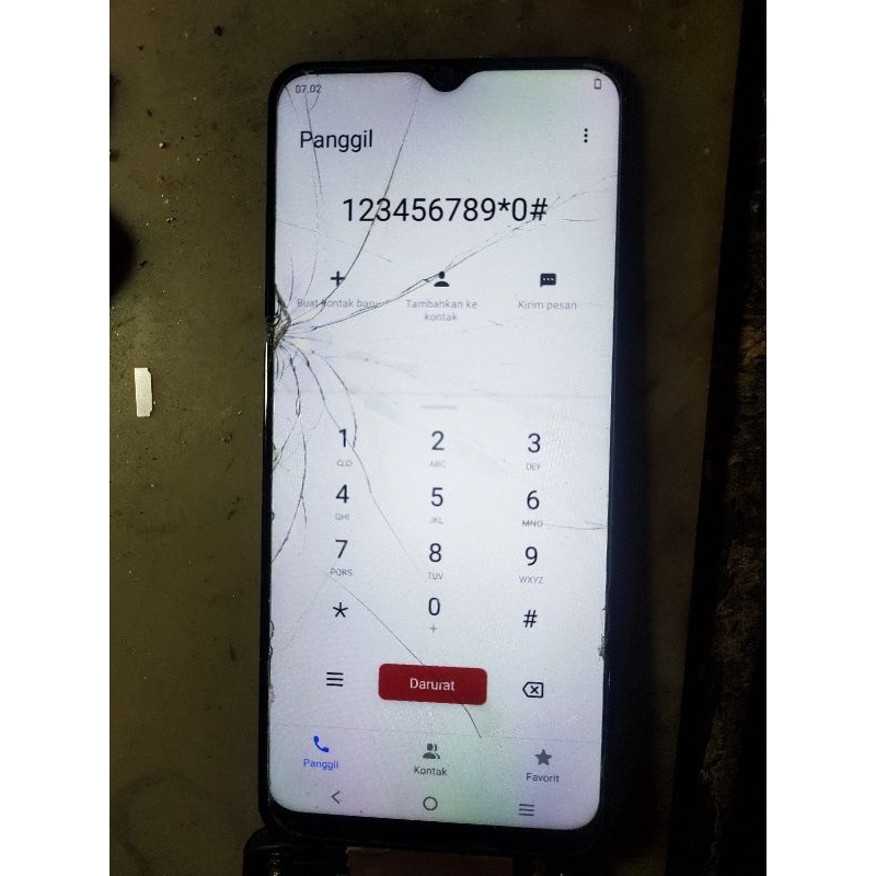 LCD ORIGINAL COPOTAN VIVO Y15S MINUS TS PECAH DAN BERCAK KUNING SEDIKIT.SENTUH NORMAL