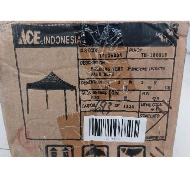 Tenda lipat 2x2 ACE Blue