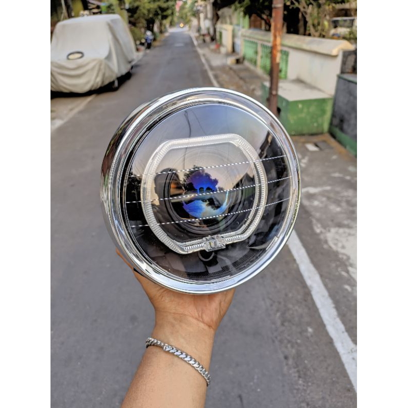 headlamp tiger barong set biled 3inch AES TURBO GEN 2 PREMIUM lampu depan tiger new set biled AES TU