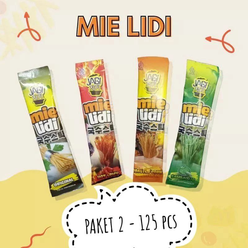 

Mie Lidi Jagi jajan anak sehat non MSG, aman, halal