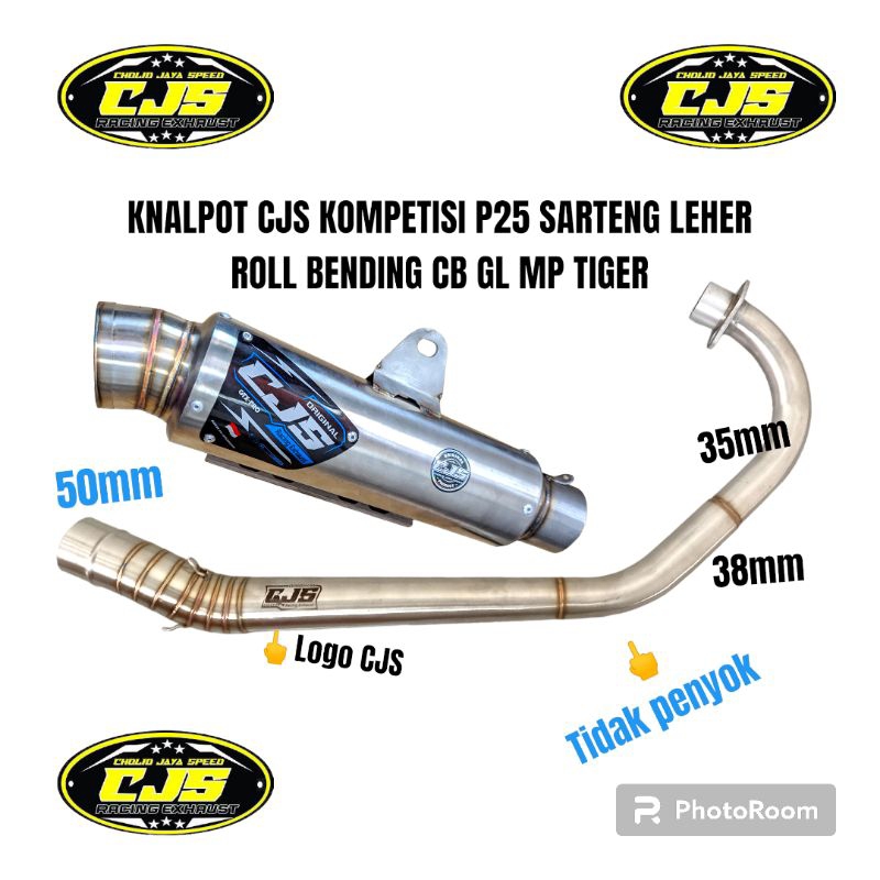 Knalpot racing Cb Gl MP Tiger ORI CJS RACING kompetisi 25 sarteng