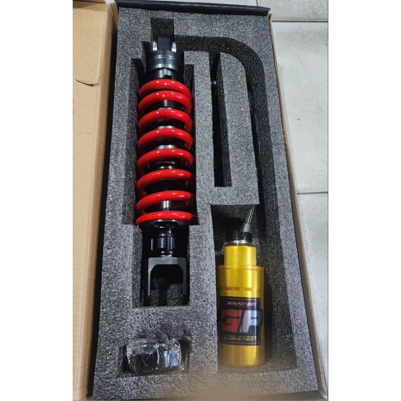monoshock ride it gp 103 flex tabung pisah 320mm ninja 250 carbu ninja 250fi pnp.original ride it gp