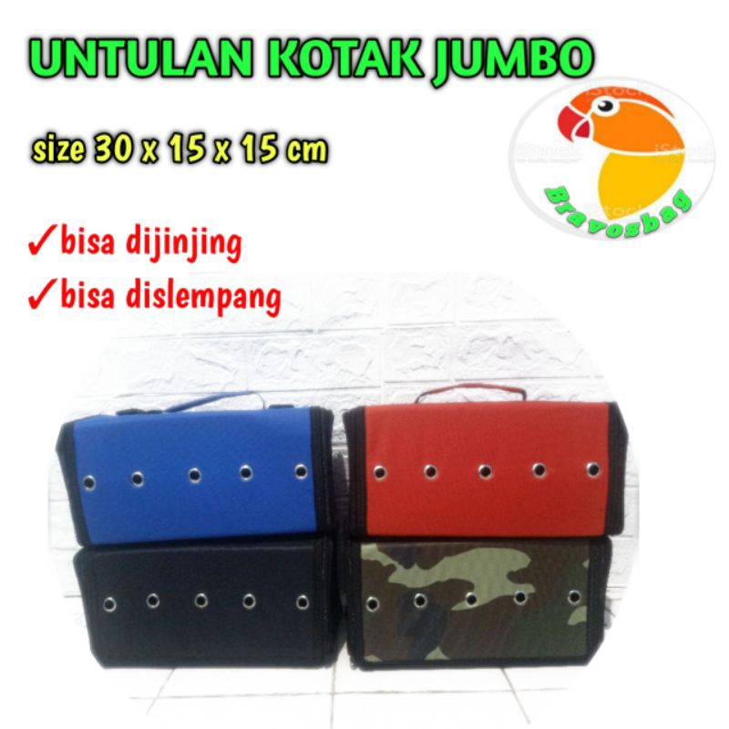 Tas Untulan Kotak Jumbo/kandang untulan jumbo /tas burung