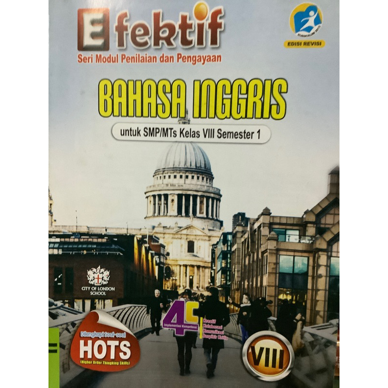 LKS EFEKTIF BAHASA INGGRIS UNTUK SMP KELAS 8 SEMESTER 1 K13 EDISI REVISI