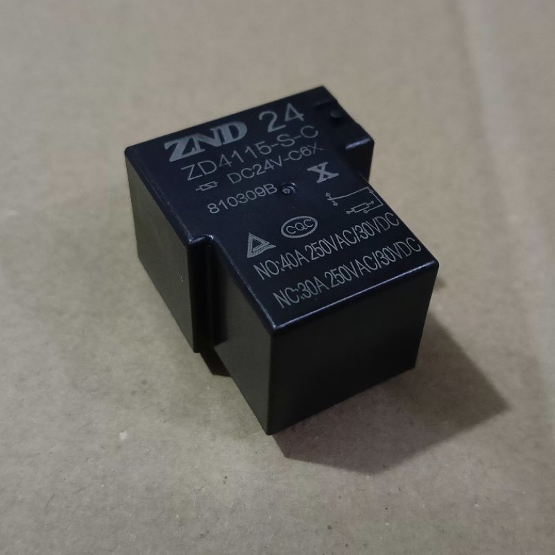Relay PCB 24V 40A ZND Relay Kodok 24V 40A ZND