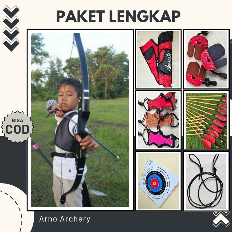 Busur Panah Anak Paket Lengkap