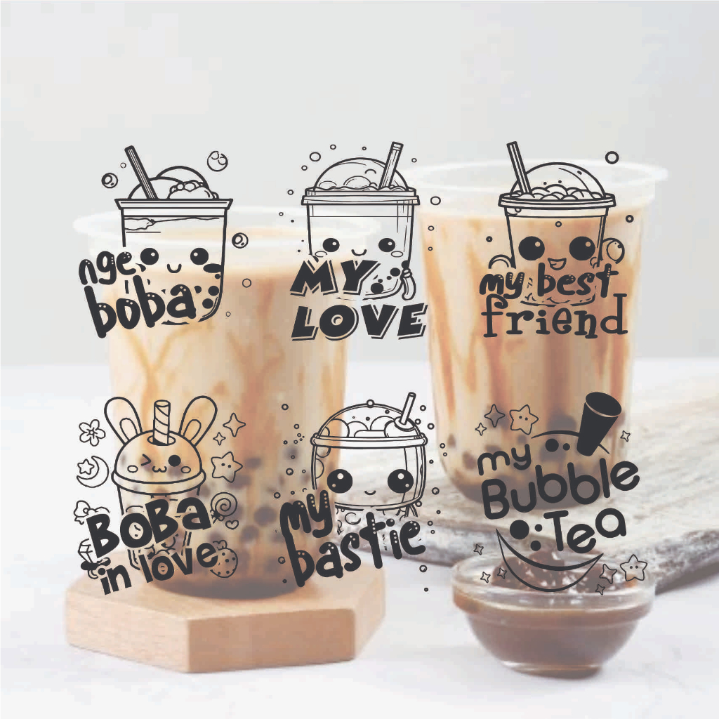 

stiker kata kata my BOBA 100 pcs