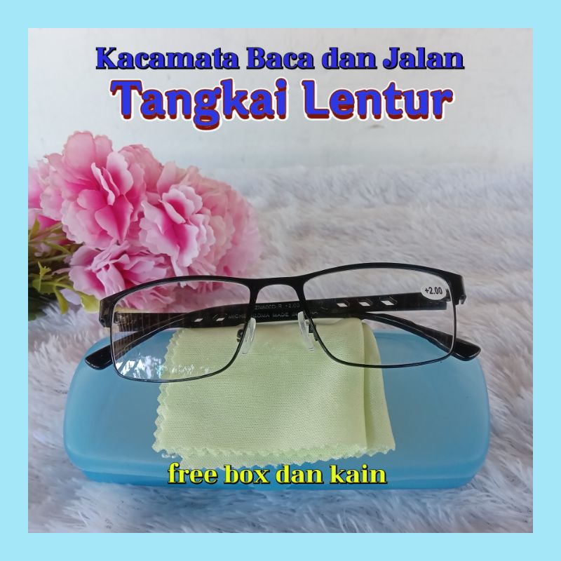 Kacamata Baca Dan Jalan Tangkai lentur Uniseks