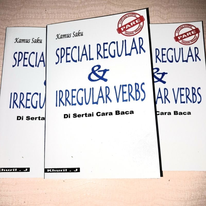 

⚡BEST SELLER⚡Buku Special Khusus Kosakata inggris Regular Dan Irregular Verb.Kata Kerja Beraturan Dan Tidak Beraturan