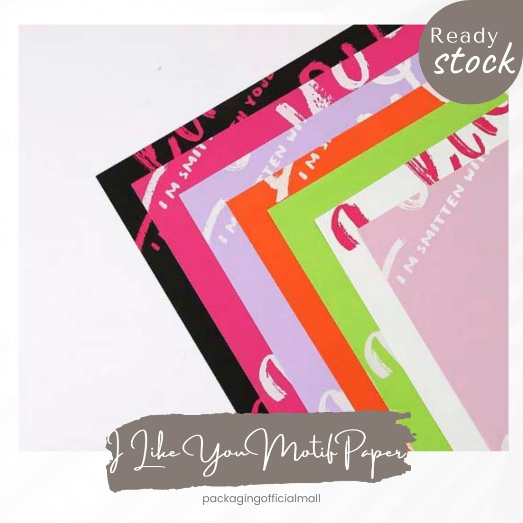 

I LIKE YOU MOTIF PAPER / Kertas Kado